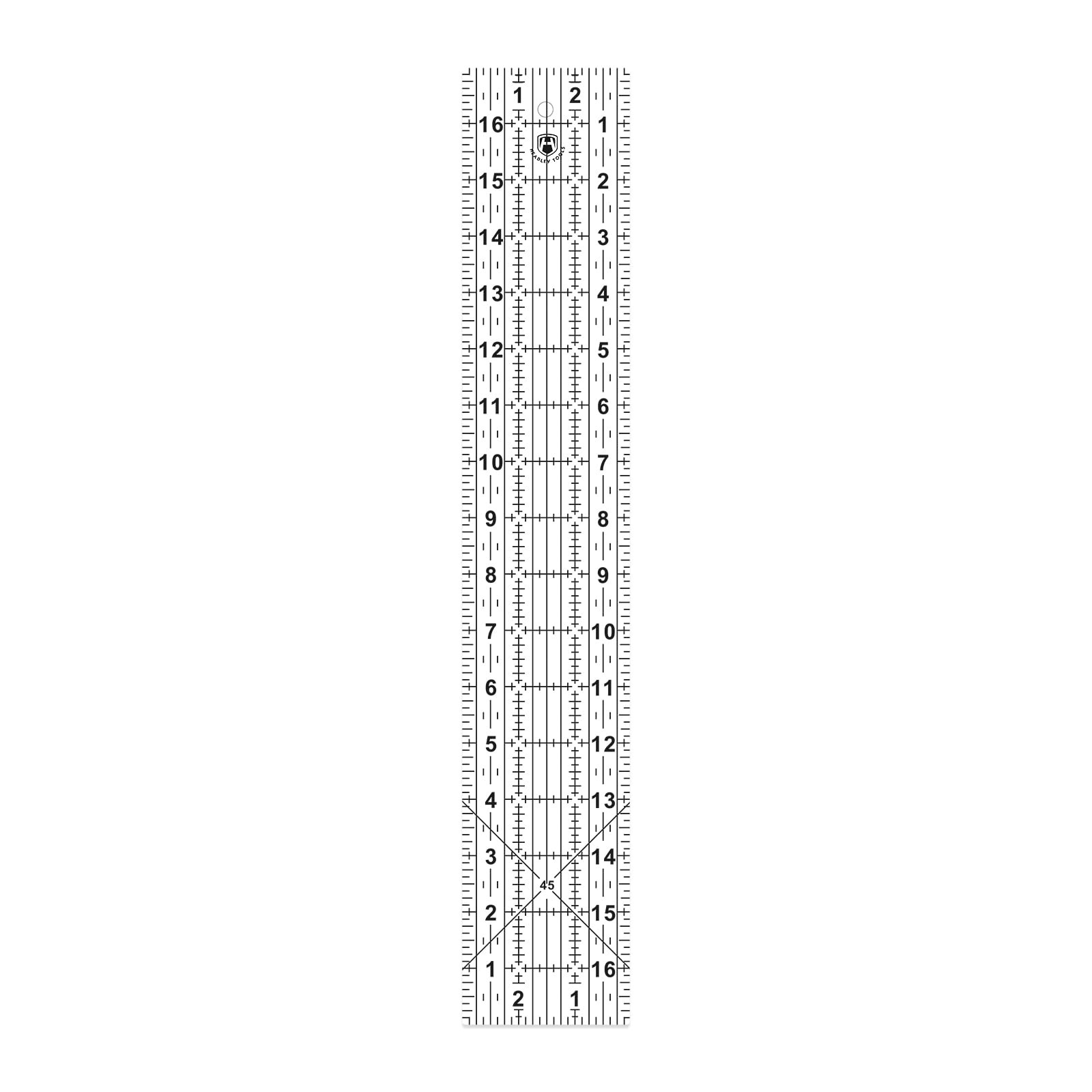 Headley Tools Sewing Ruler,Quilting Ruler (3"x 17"), Fabric Ruler with 45- Angle