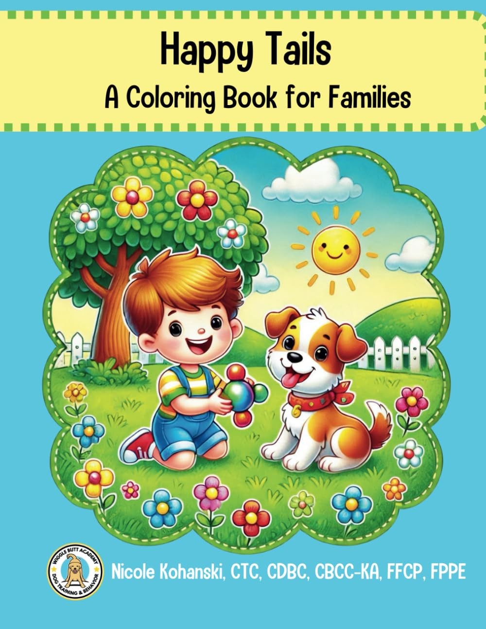 Happy Tails: A Coloring Book for Families