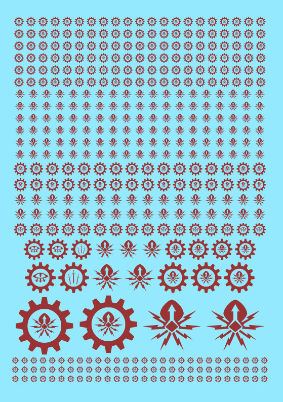Cyclone Spiders Evil Cyborgs A5 Transfer Sheet