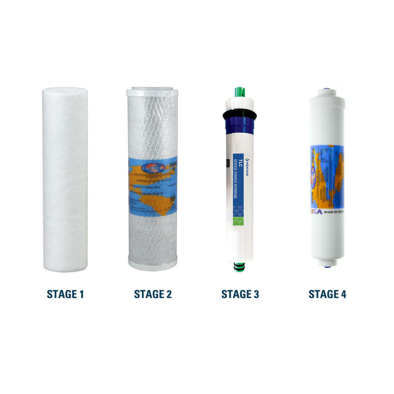 Purevalue 4ez50 RO Filter Replacement Kit with RO Membrane