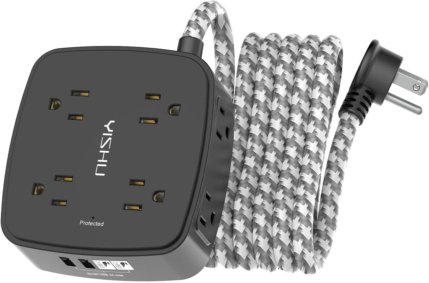 Surge Protector Power Strip -  8 Outlets with 4 USB (2 USB C) Charging Ports, 10