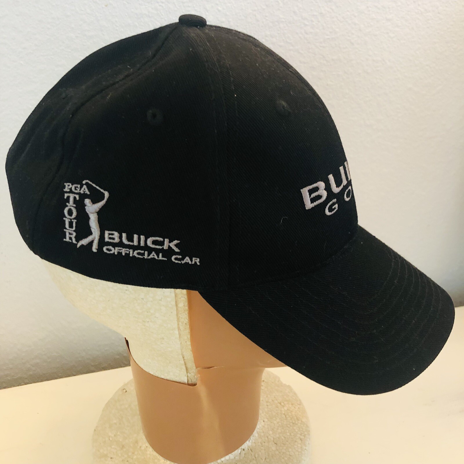 Buick Golf PGA Tour Official Car Black Strapback Hat Baseball Cap One Size OSFA