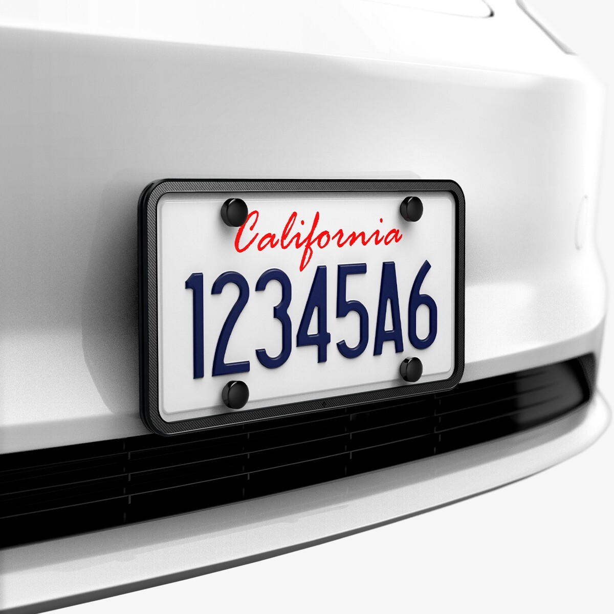 For Tesla / Universal | Spigen Car License Plate Frame Weather and Rattle Proof