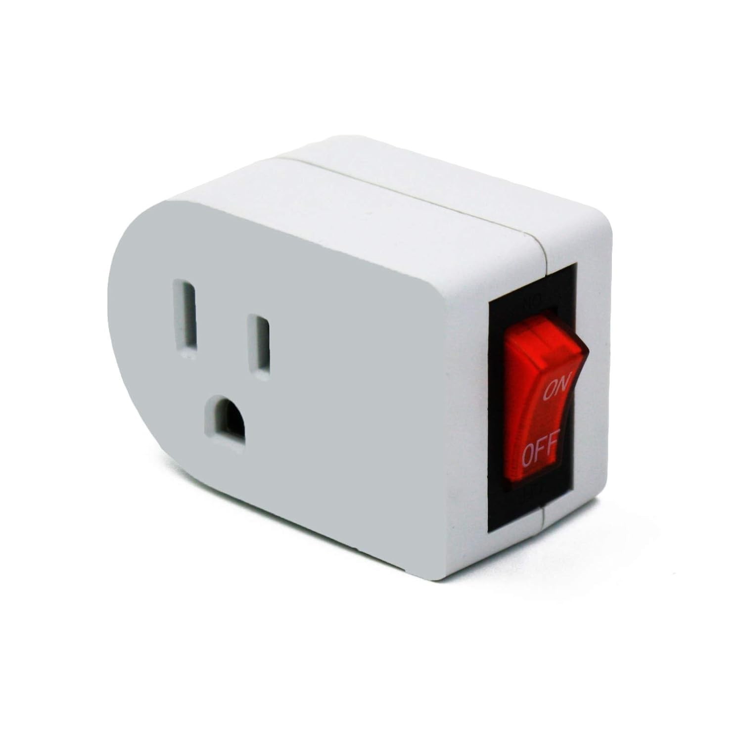 Convenient 15A White On/Off Switch with Red Indicator Light - Certified