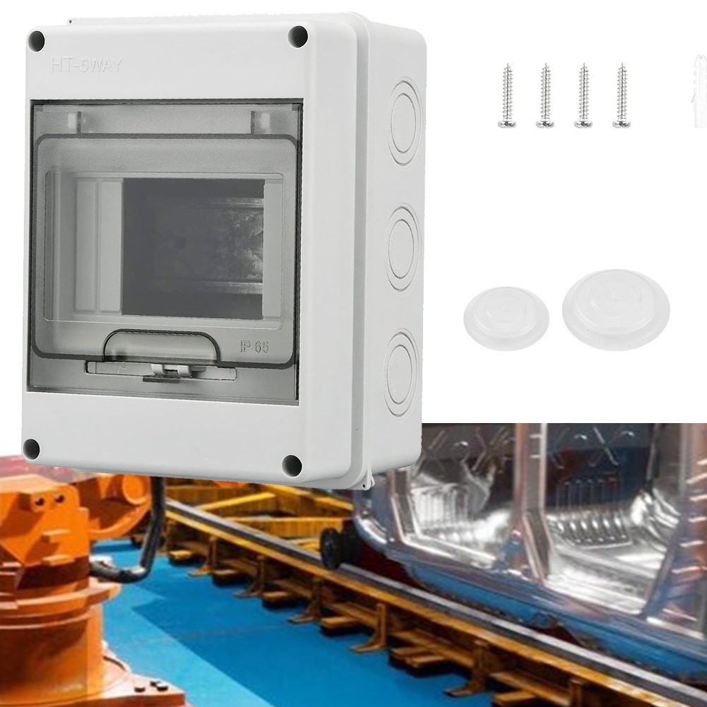 Fuse Box Accessories 1 Pcs 1 Row For 5 Modules Distribution Box Dustproof