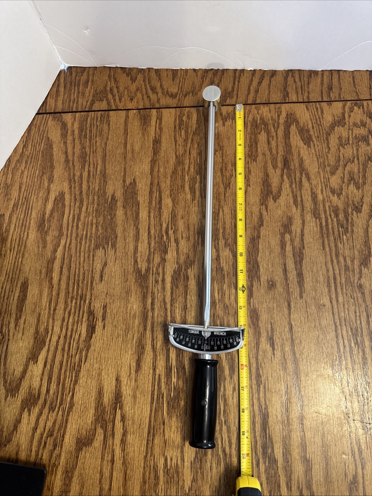 Vintage Powr-Kraft 100  1/2” Drive Torque Wrench Made in USA,0–100 ft-