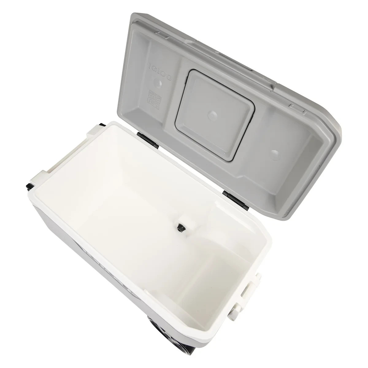 IGLOO COOLER WITH WHEELS ICE CHEST MAXCOLD BEVERAGE BEER DRINKS ROLLING 90QT NEW