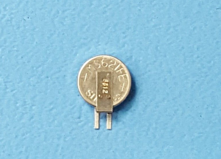 (2Pcs) Coin Battery , MS621FE, 6.8mm 3V Rechargeable (Secondary) 5.5mAh
