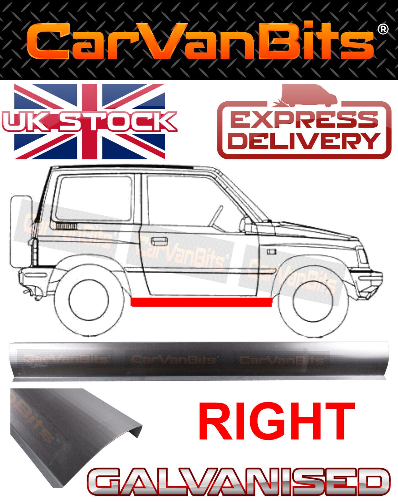 FOR SUZUKI GRAND VITARA FT GT 97-05 3D SILL REPAIR BODY OUTER RUST PANEL RIGHT