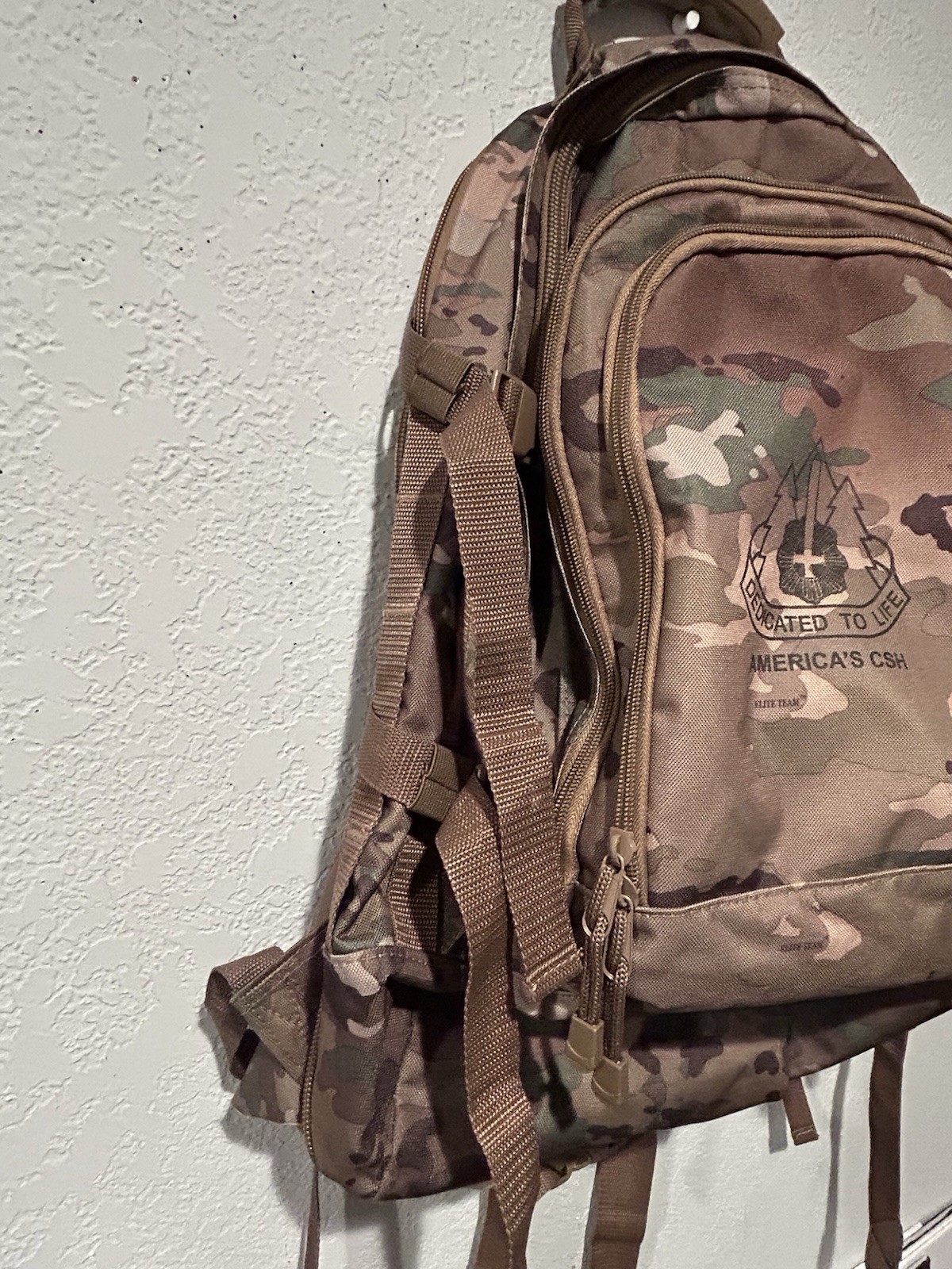 US Army Combat Support Hospital CSH Camo Tactical Bug Out Travel Backpack