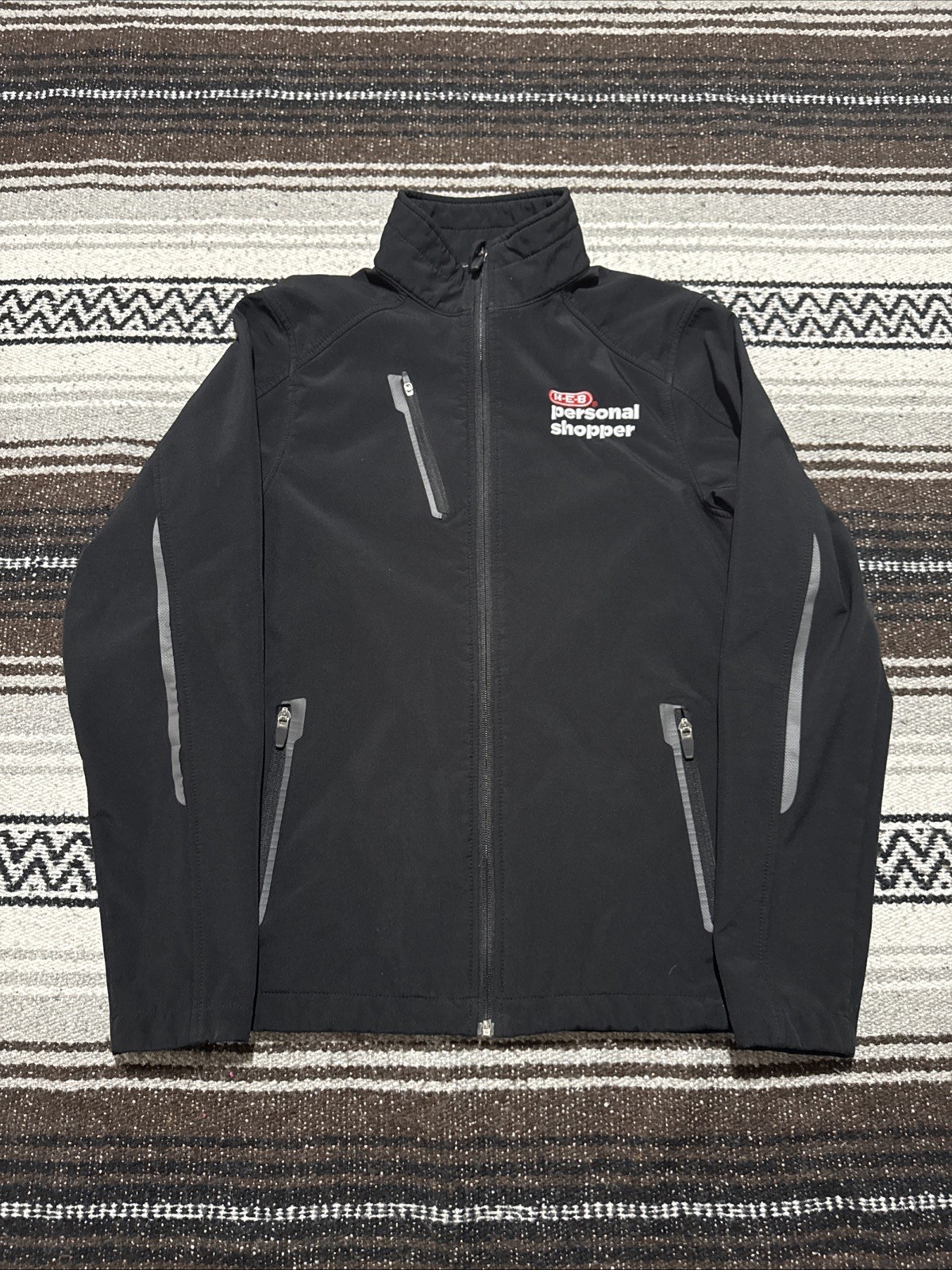 HEB Employee Jacket Adult XS Black Full Zip Personal Shopper