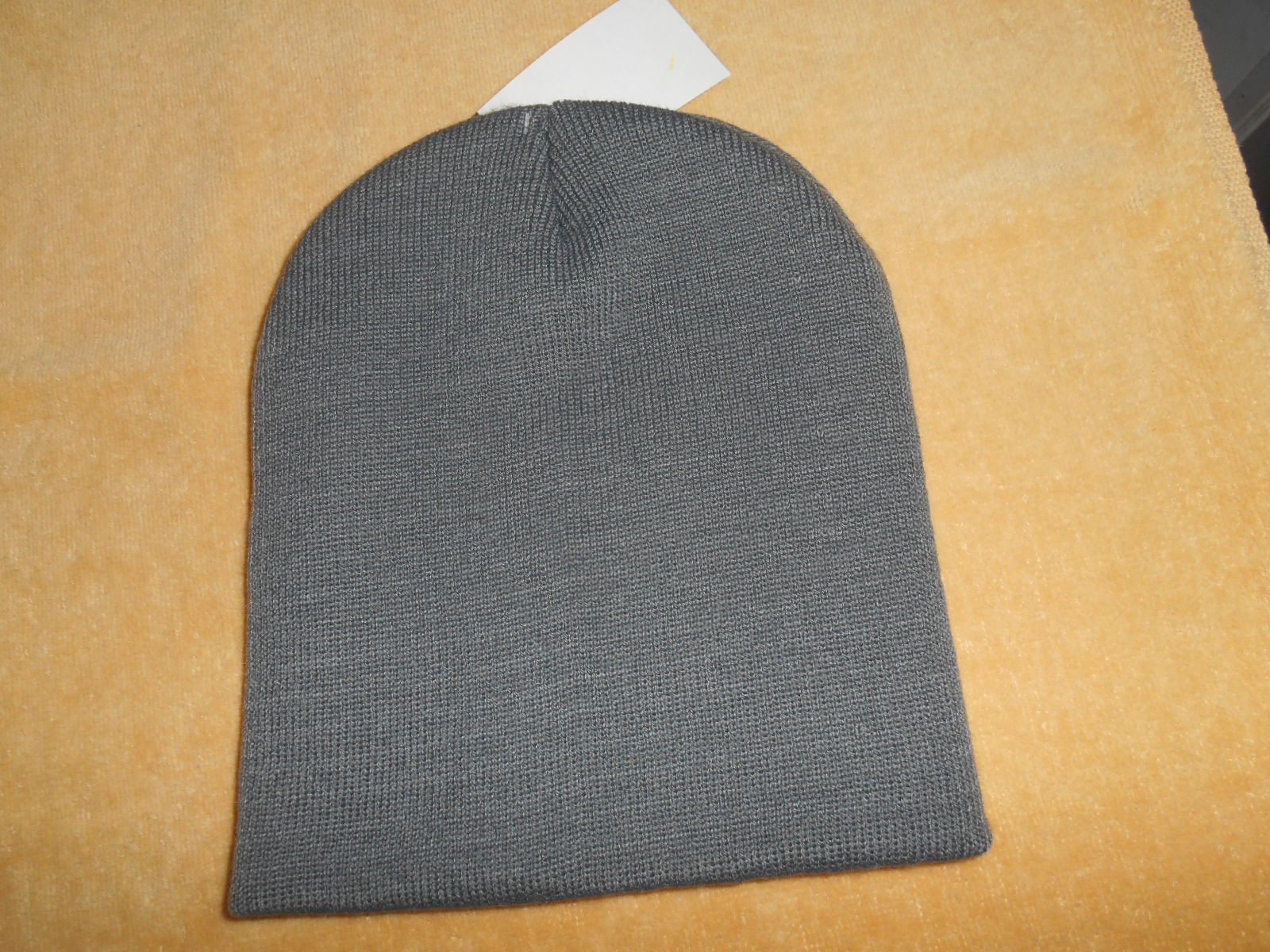 BOYS YOUTH GREY ACRYLIC BEANIE HAT (8-20) 100% ARCYLIC  NWT BEALLS STORE BRAND