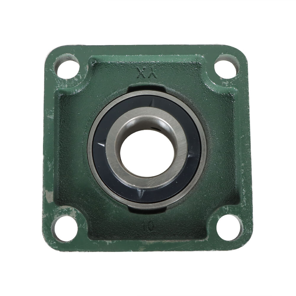 2 Pack UCF208-24 Solid Base Pillow Block Flange Bearing 1-1/2" Bore 4 Bolt