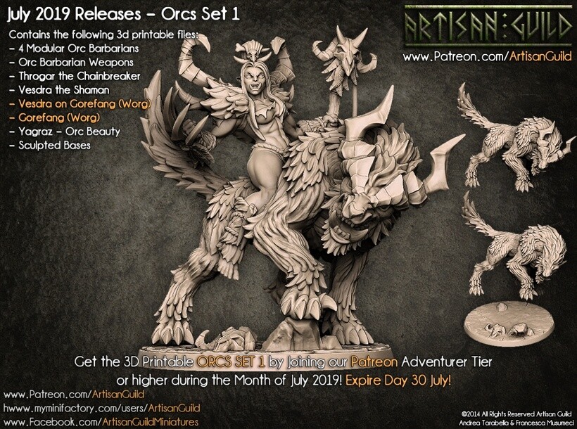 Gorefang - Artisan Guild - DnD Tabletop Games - Resin Miniature