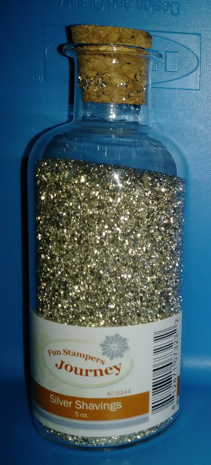 5 oz. Silver Shavings Glass Glitter Fun Stampers Journey