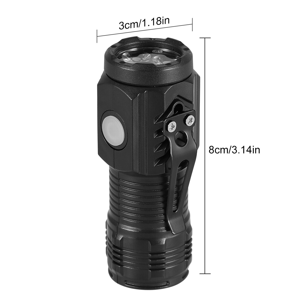 1-10Pack Super Bright LED Flashlight Tactical Rechargeable LED Work Lights Torch