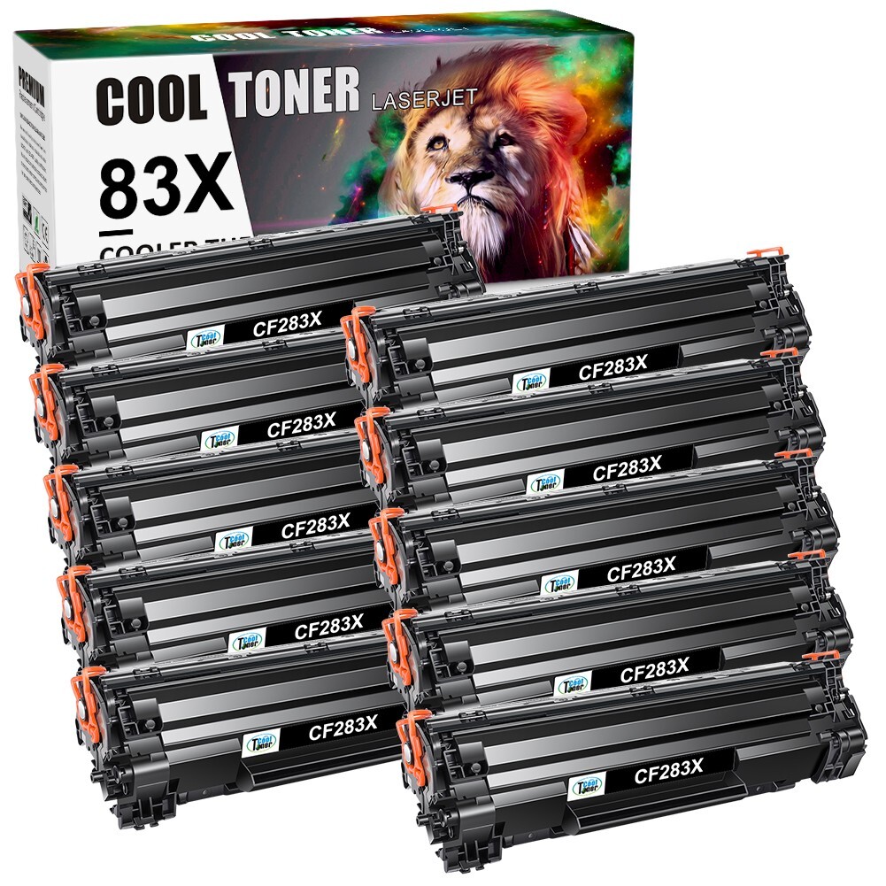 10x CF283A CF283X Toner Compatible with HP LaserJet Pro MFP M127fn M225dn M225dw