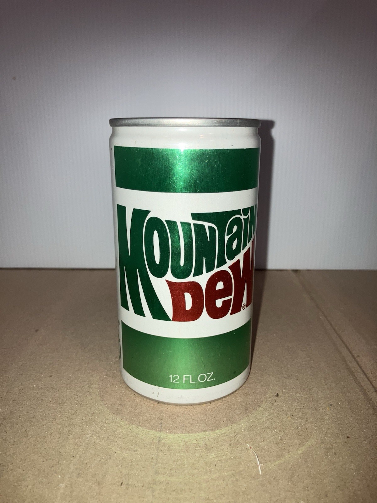 Vintage Mountain Dew 70s-80s Empty Soda Penny Bank Can