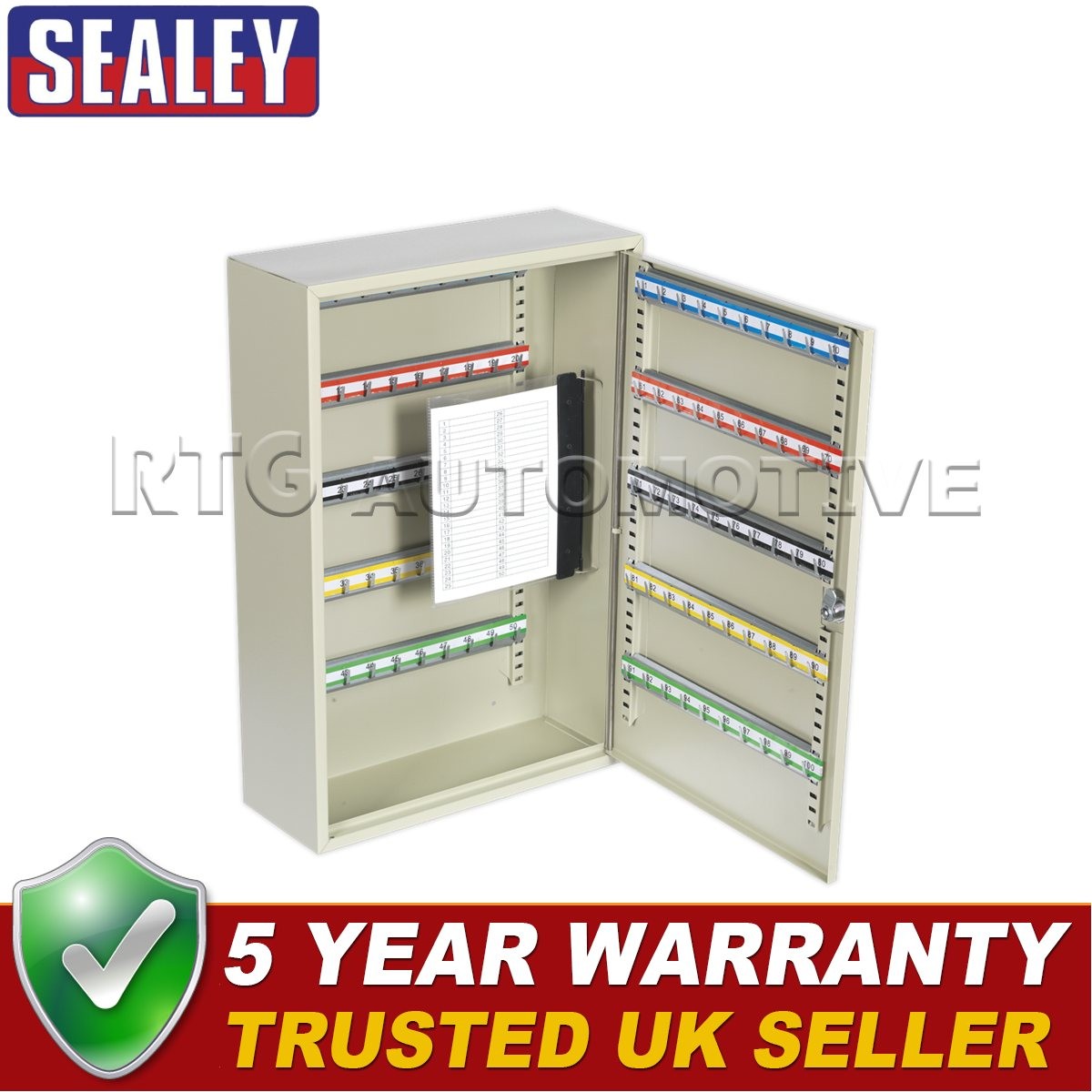 Sealey Deep Key Cabinet 100 Key Capacity SKC100D