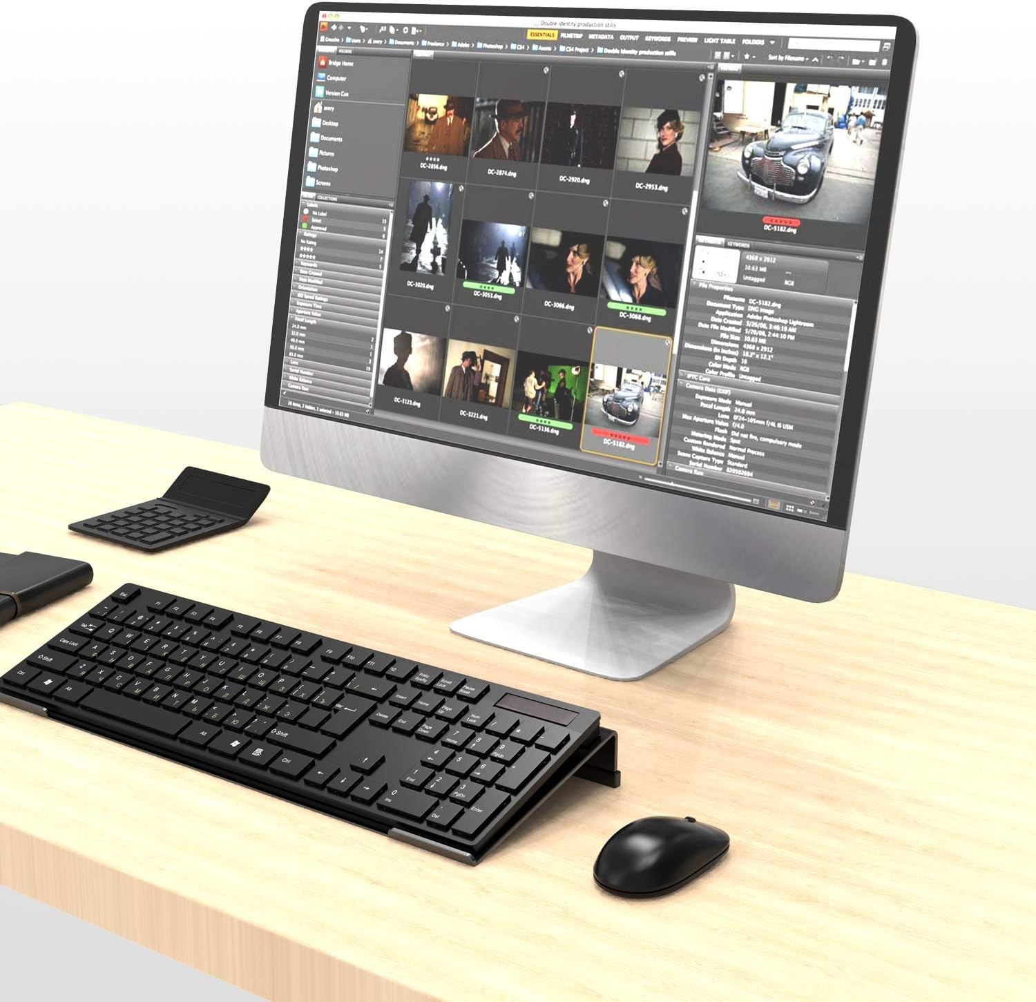 Acrylic Tilted Computer Keyboard Stand for Ergonomic Typing, Keyboard Tray Ho...