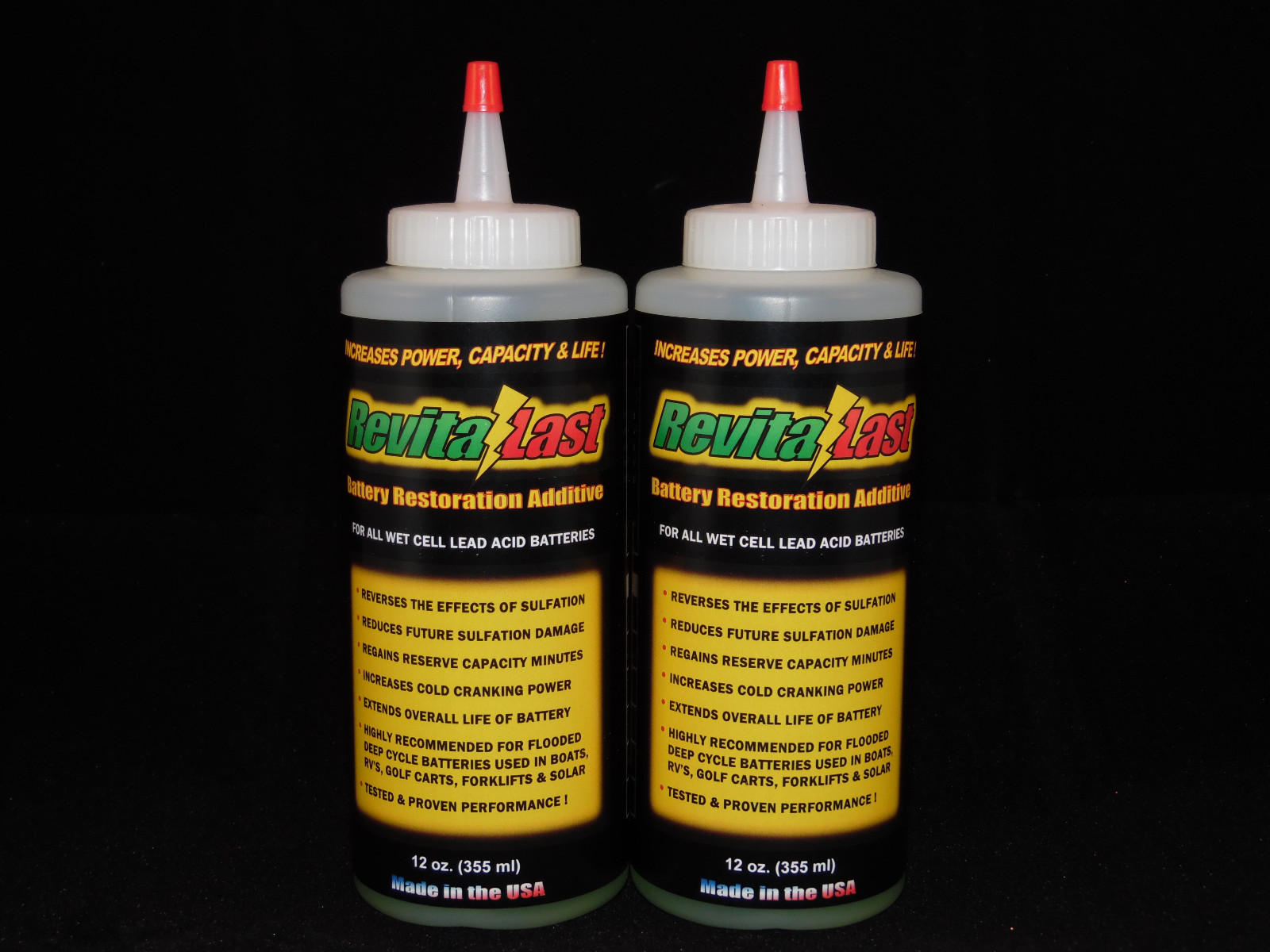 REVITALAST Battery Equalizer Restoration Additive -12oz  (2pk)