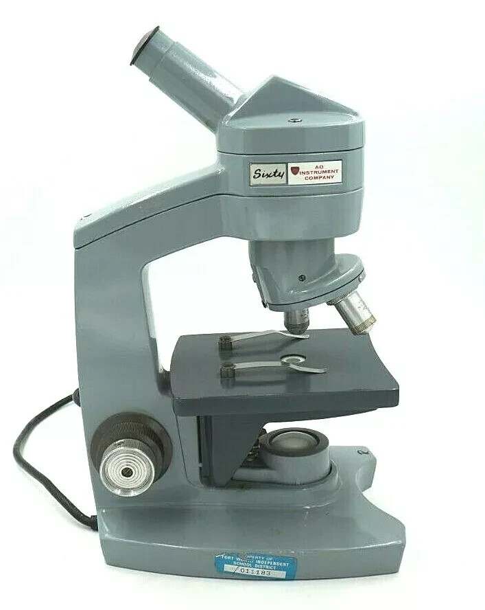 AO Instrument Company Sixty Monocular Microscope Student Lab 43X N.A55,10X N.A25