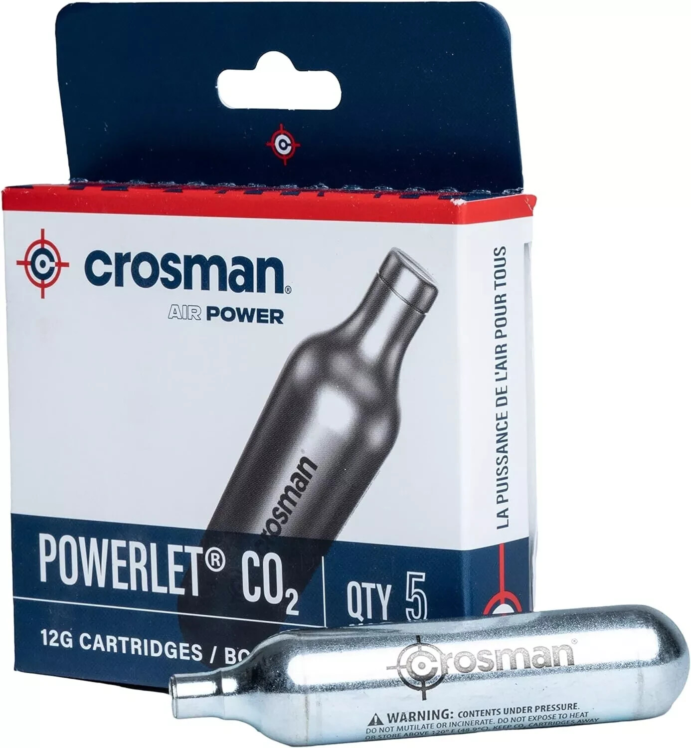 CO2 CARTRIDGE Gun Gas Pellet Airsoft BB Pellet 12 Gram Crosman CO2 Cartridges