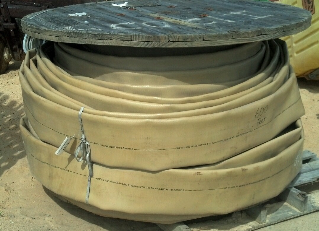 hose 6 inch Angus lay flat flexible 150 PSI 6”
