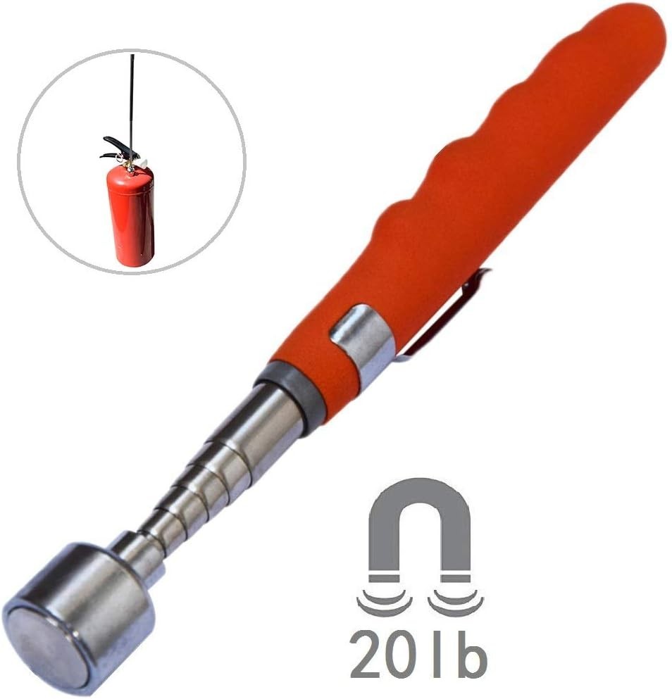 Magnetic Pickup Tool - 31'' Extendable Grabber with Cushion Grip for Mechanics
