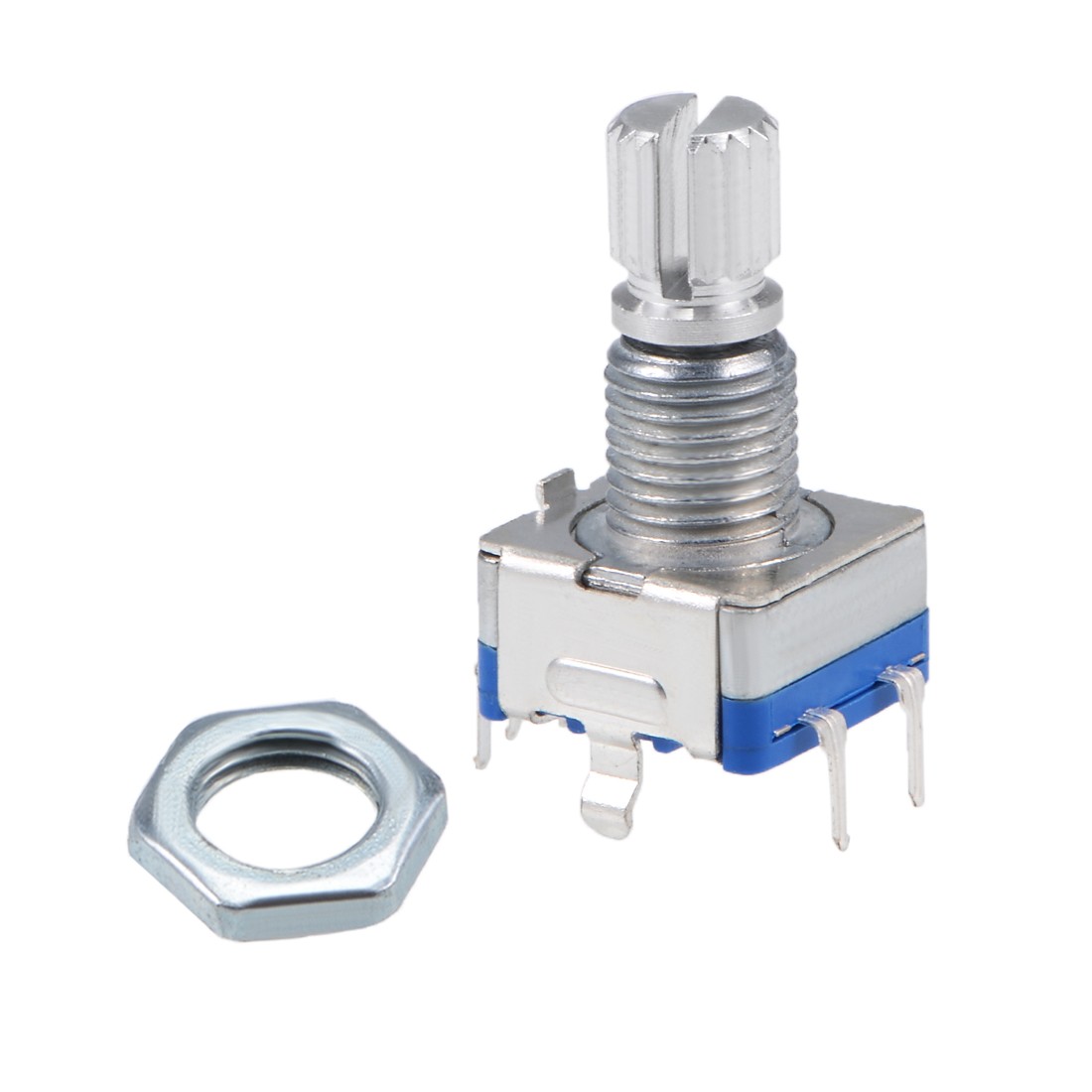5Pack 360 Degree Rotary Encoder Code Switch Potentiometer EC11 7 Pins 15mm Shaft