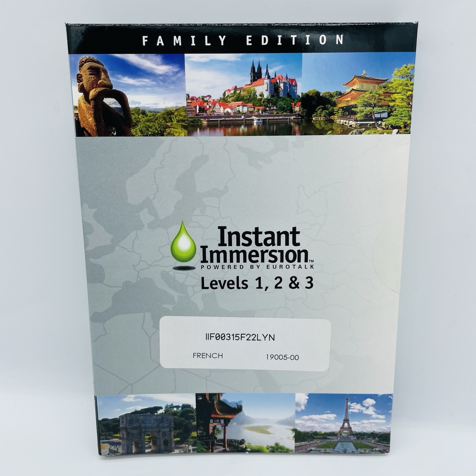 Instant Immersion French Levels 1 2 & 3, By Eurotalk, New SEALED, Fast Free Ship