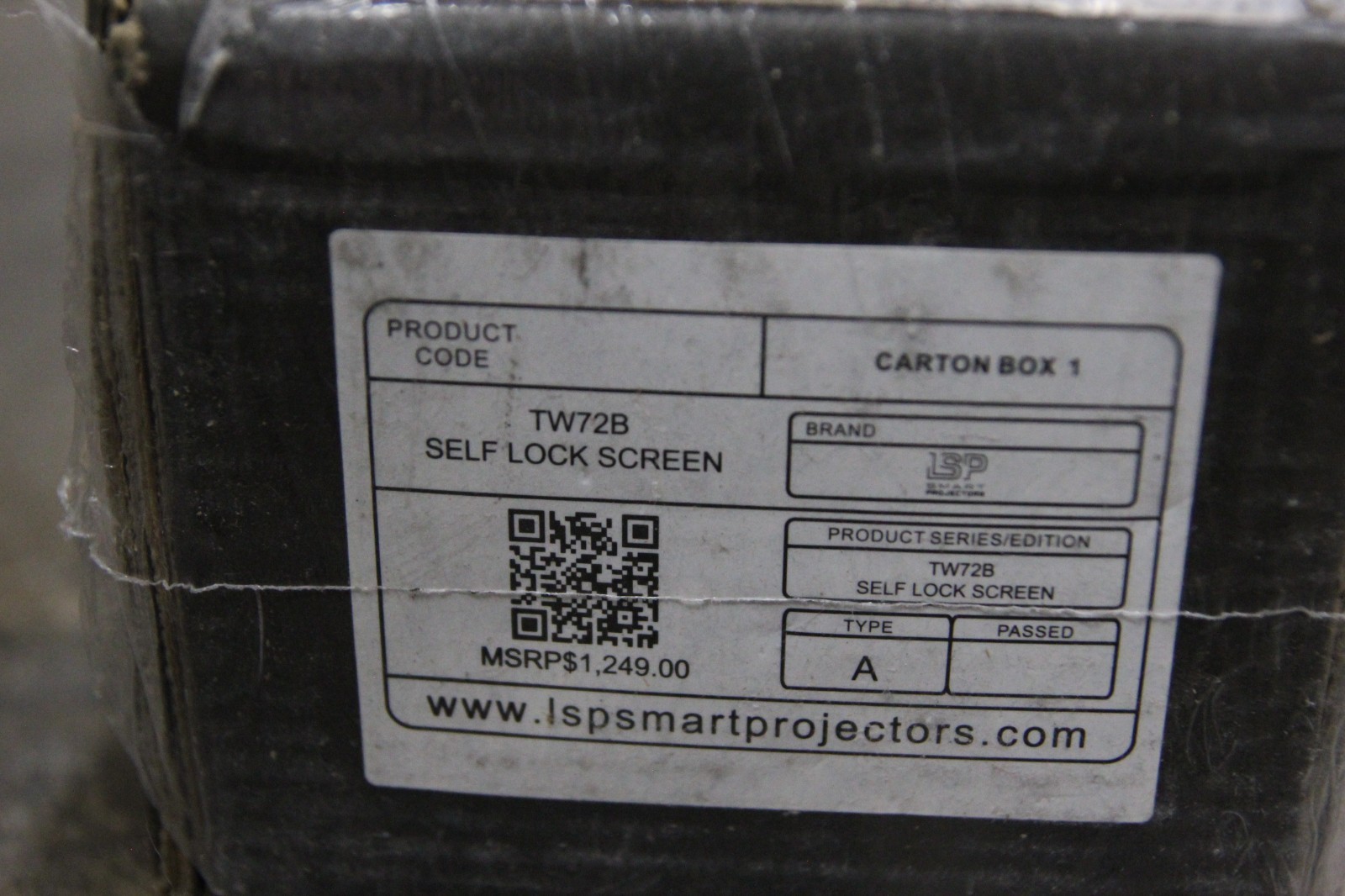 LSP TW72B Digital Projector Self Lock Screen