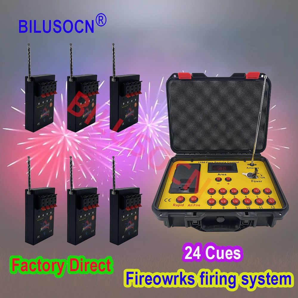 2026 NEW+24 Cues FCC fireworks firing system+1200Cues fireworks remote control