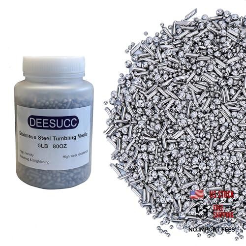 5LBS Stainless Steel Tumbling Media for Jewelers Steel Shot Tumbler Mix-5LBS