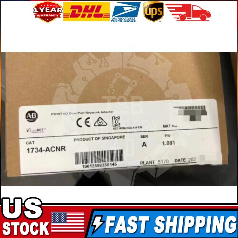 AB 1734-ACNR New Sealed Point I/O ControlNet Network Adapter US Free Tax