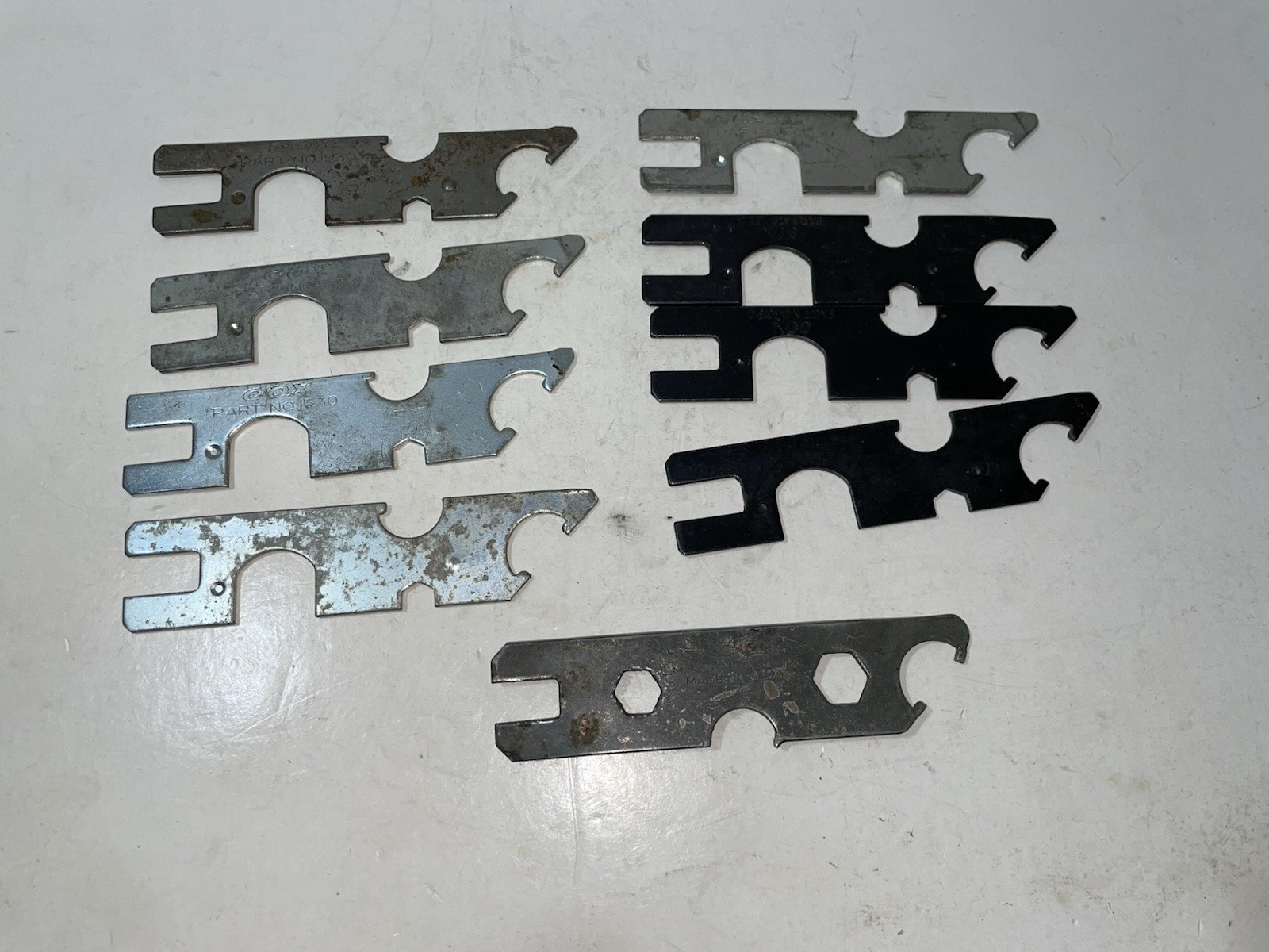 Vintage Cox Airplane Dune Buggy Engine Glow Plug/Multi Tool Wrenches Lot Of 9