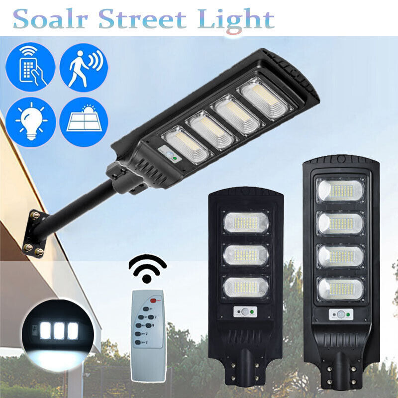 Solar Street Lighting Cool White 450W/600W Waterproof LED for Garden