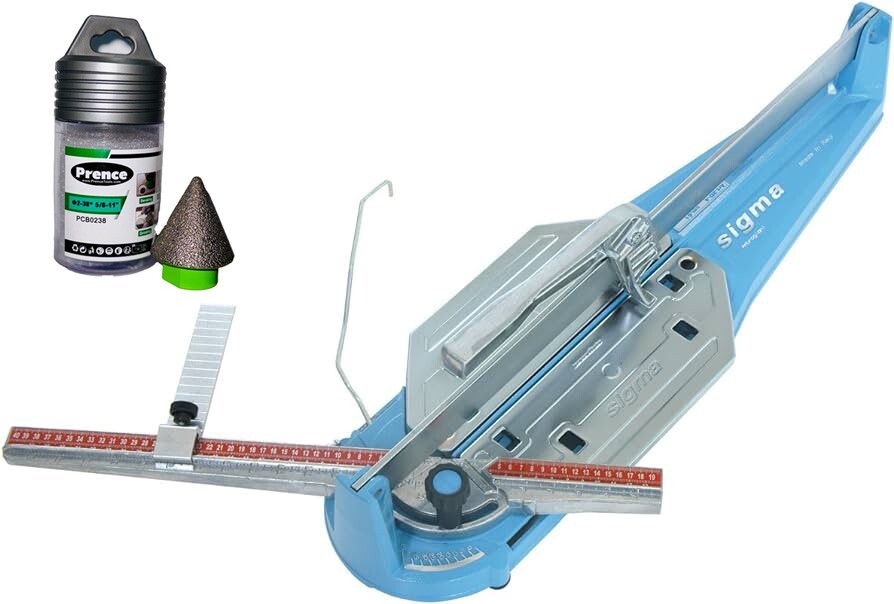 SIGMA 2B3 26" Tile Cutter + Diamond Chamfer Bit by Prence SHIPS FROM USA