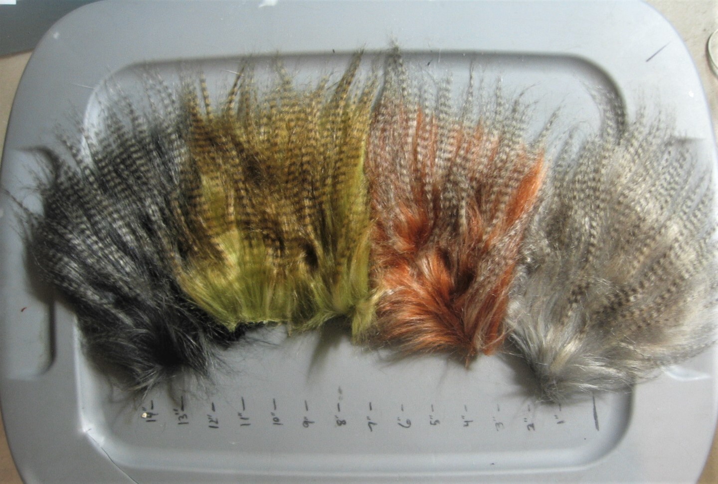 EXTRA SELECT Grizzly Craft Fur Furabou-Fly Tying Baitfish-Streamer Hair-CLOSEOUT