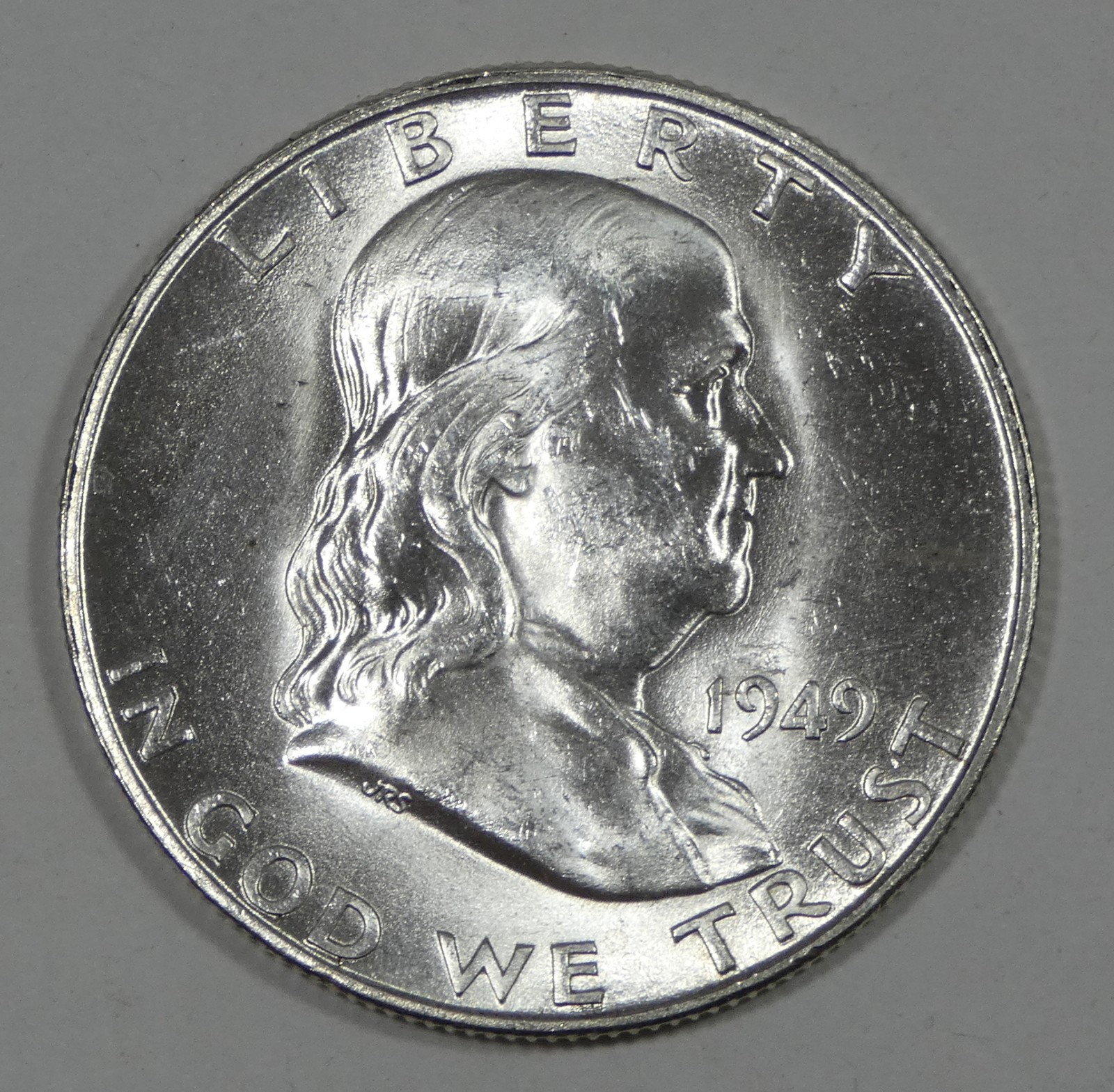 1949-D Franklin Half Dollar Nice BRILLIANT UNCIRCULATED Silver 50c