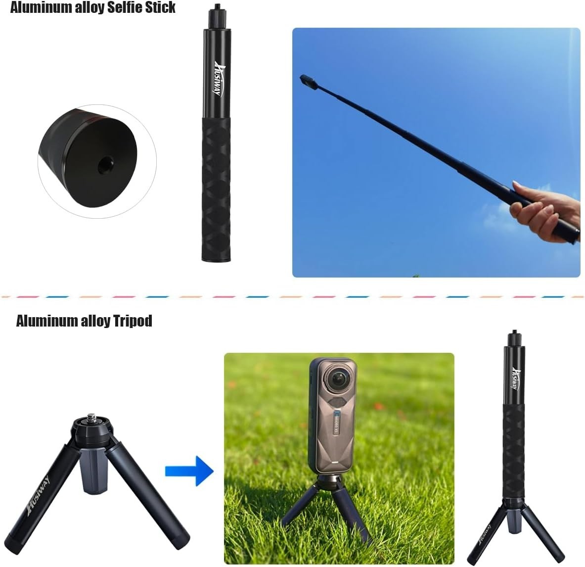 Complete Insta360 X5/X4 Bundle with Tripod & Chest Strap-~