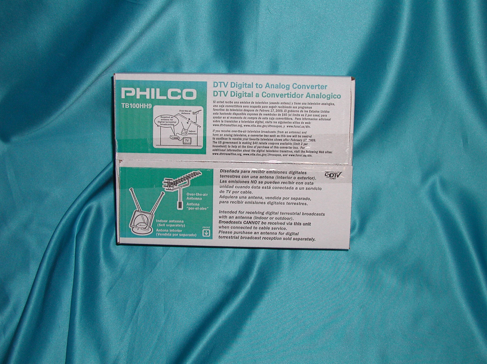 PHILCO TB100HH9 DTV Digital to Analog Converter "Factory New Great SALE" WOW!!