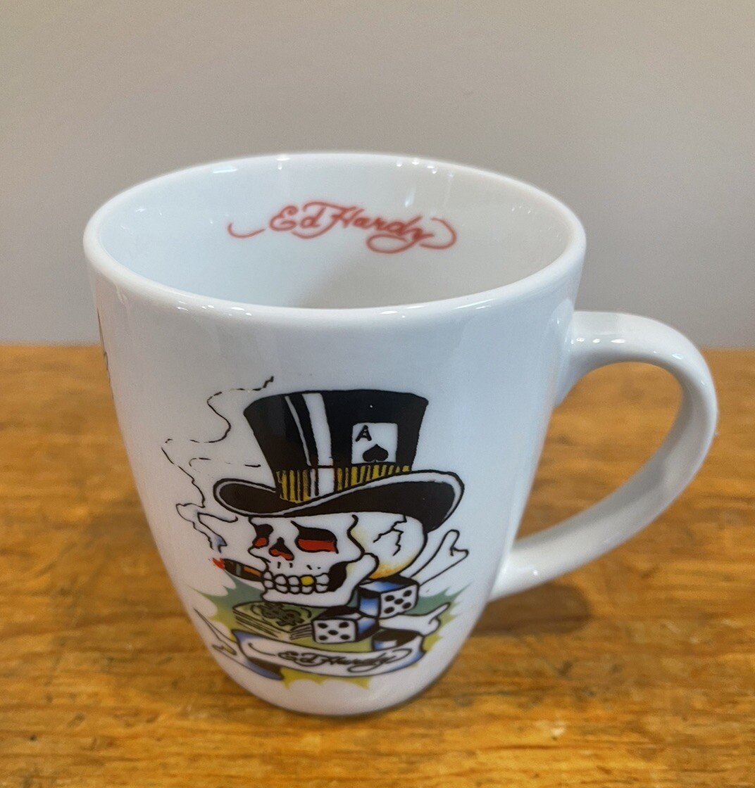 Ed Hardy Death Or Glory Coffee Mug