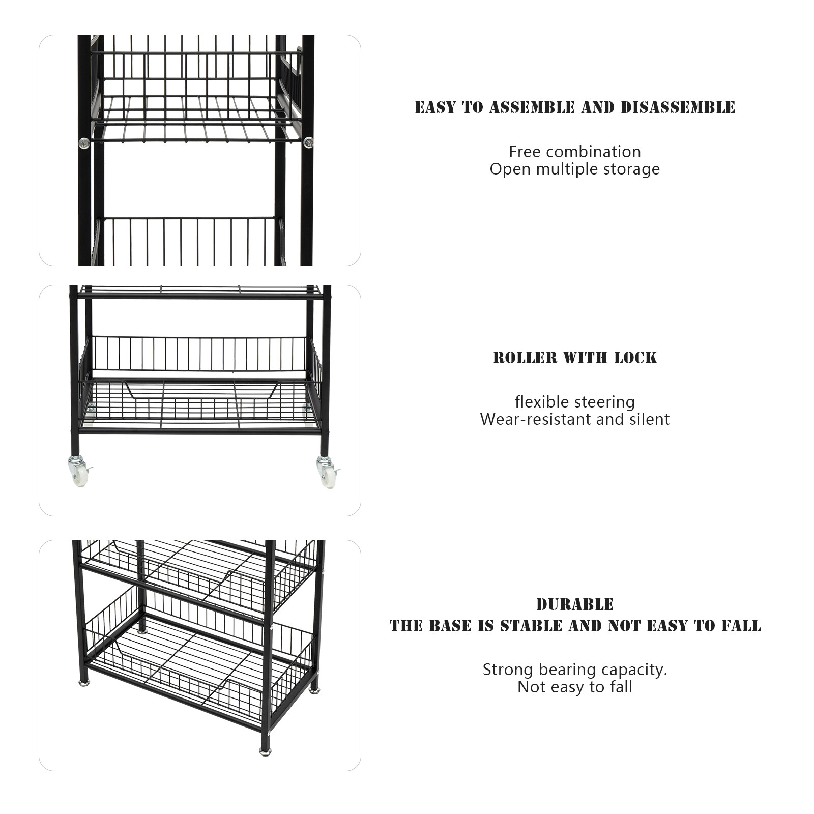 4 Tier Retail Display Rack Snack Candy Display Organizer Stand With 10 Hooks