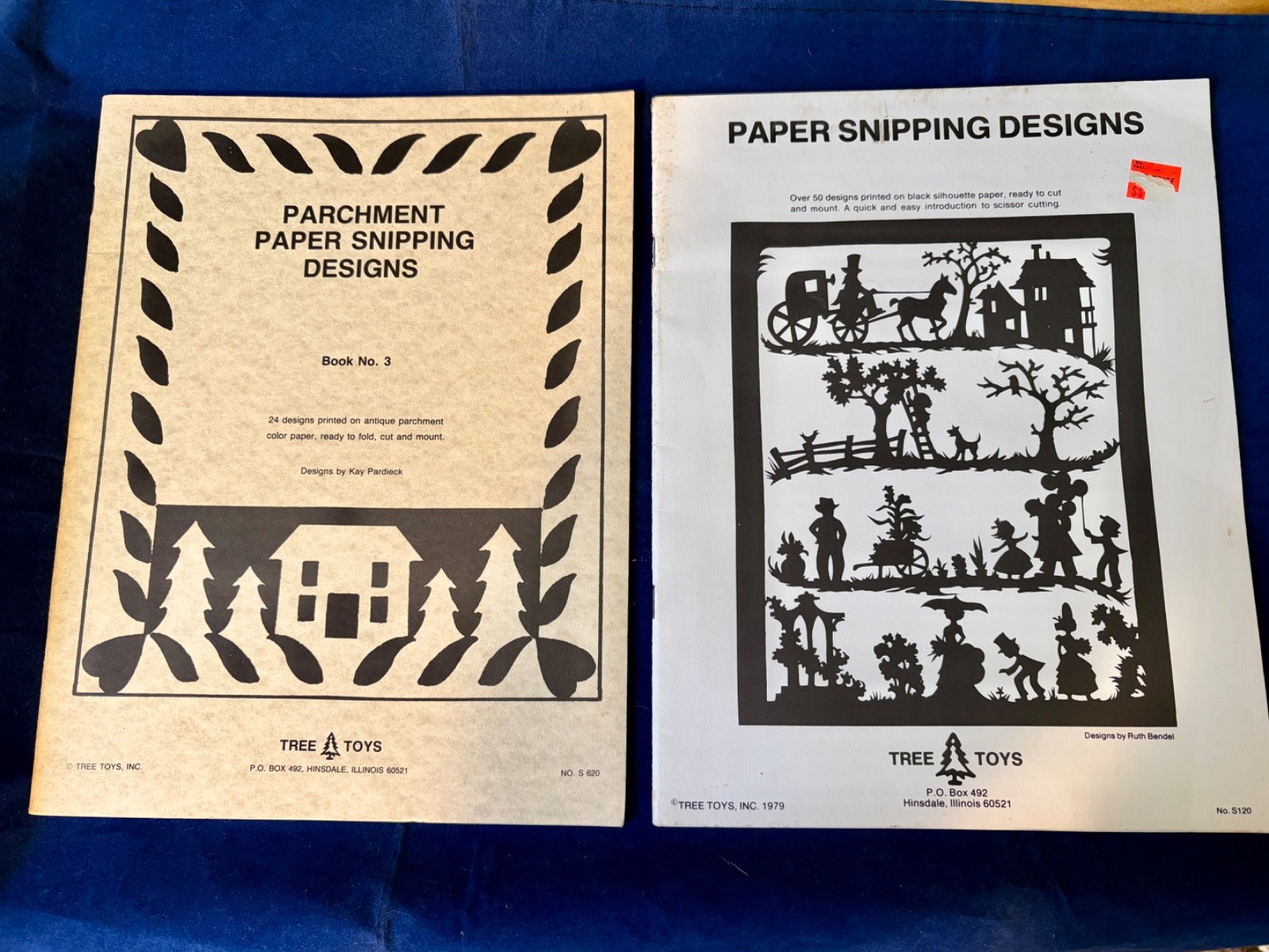 Lot of 2 Paper Snipping Designs- Parchment Bk #3 is NEW