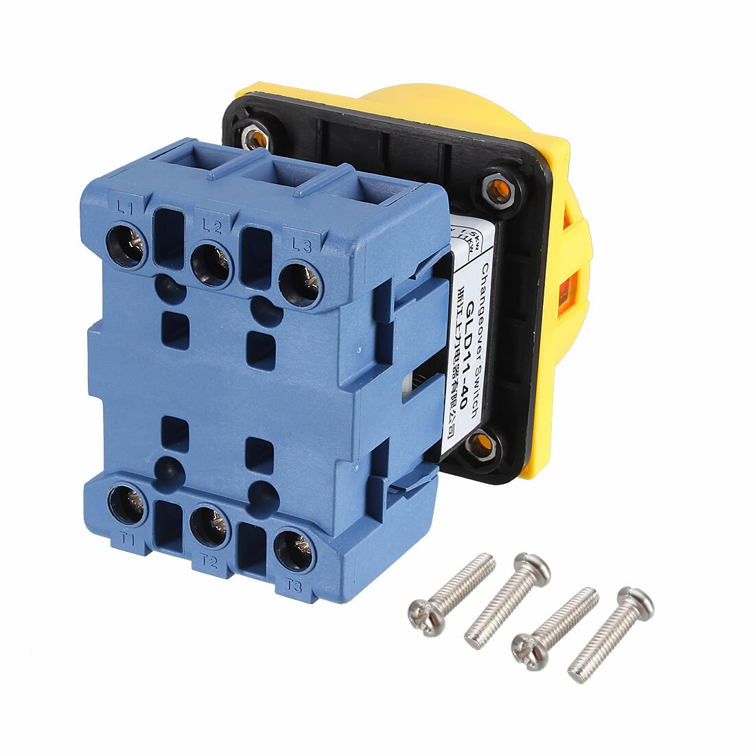 AC 600V 40A 2 Position 3 Phase Panel Rotary Selector Changeover Switch