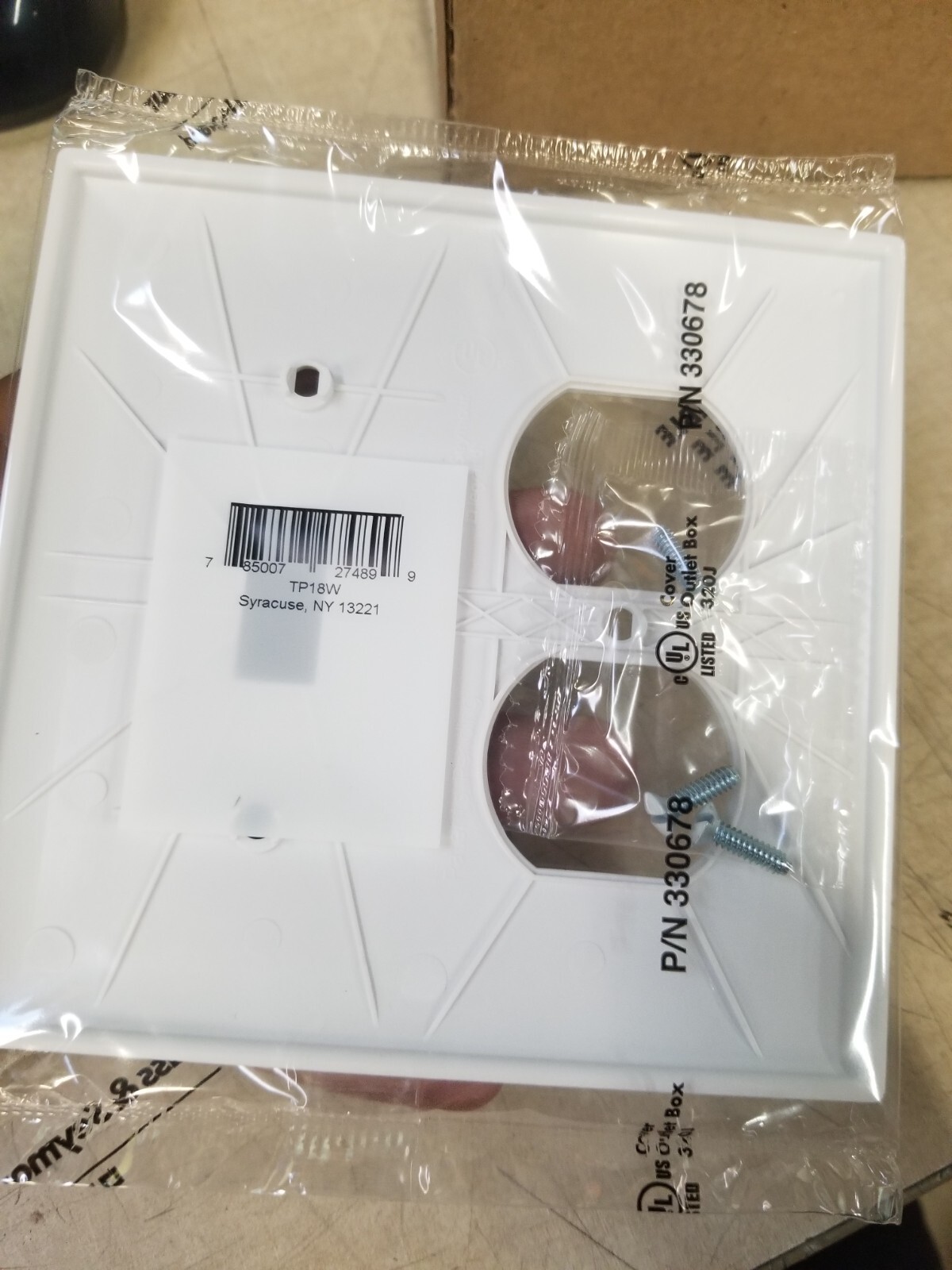 12 Pack Legrand TP18WCC12 White 2G Toggle/Duplex Plates