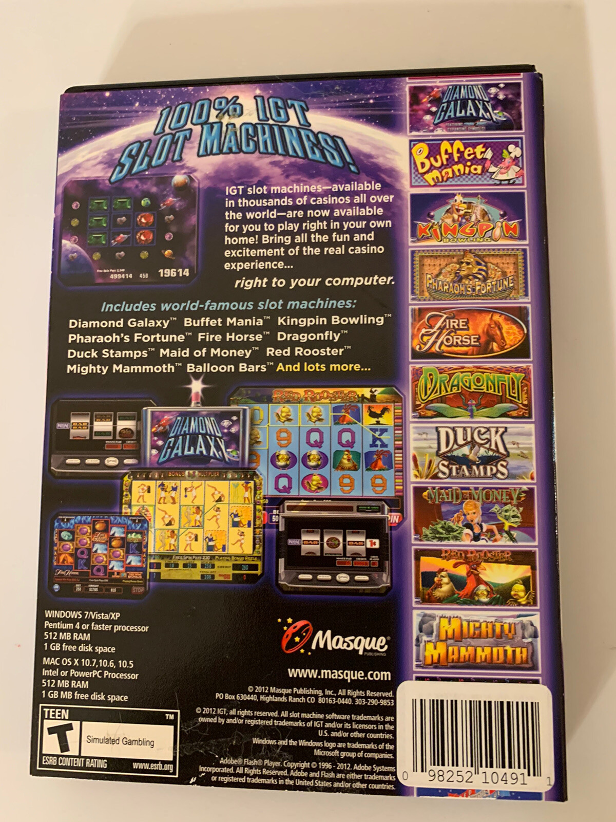 IGT Slots Diamond Galaxy PC/Mac 2012 Authentic Slots