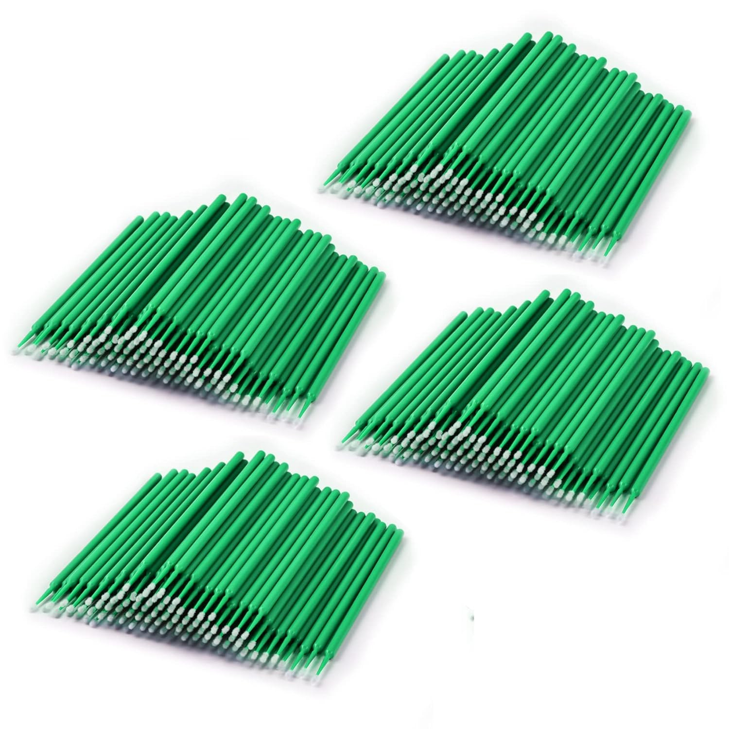 400 aplicadores micro desechables precisos puntas nylon sin desprender verde