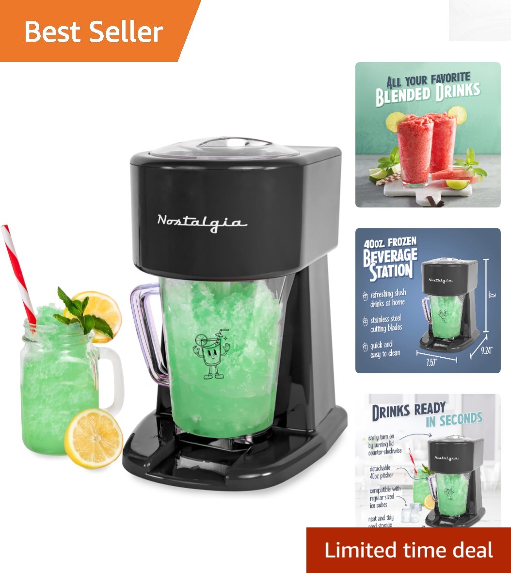 Easy-to-Use 40-Ounce Frozen Beverage Station - Cocktail & Slushie Perfection